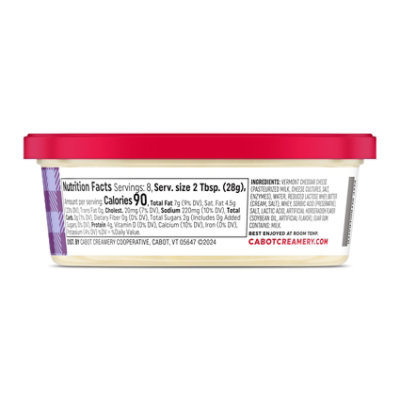 Cabot Horseradish Spreadable Cheddar Cheese - 8 Oz - Image 3