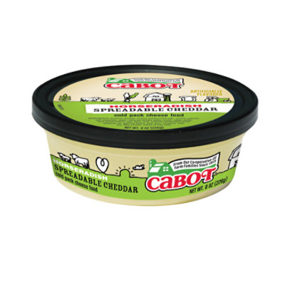 Cabot Horseradish Spreadable Cheddar Cheese - 8 Oz - Image 1