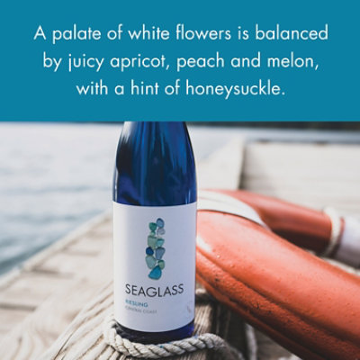 SEAGLASS Riesling White Wine Bottle - 750 Ml - Image 2
