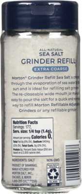 Morton Non-Iodized Extra Coarse Sea Salt Grinder Refill - 9 Oz - Image 5