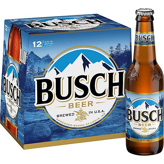 Busch Beer Bottles - 12-12 Fl. Oz.