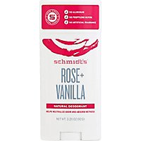 Schmidts Rose Vanilla Deodorant Stick - 3.25 OZ - Image 2