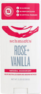 Schmidts Rose Vanilla Deodorant Stick - 3.25 OZ - Image 2