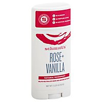 Schmidts Rose Vanilla Deodorant Stick - 3.25 OZ - Image 1