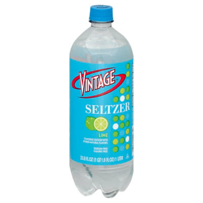 Vintage Lime Seltzer - 1 LT - Image 1