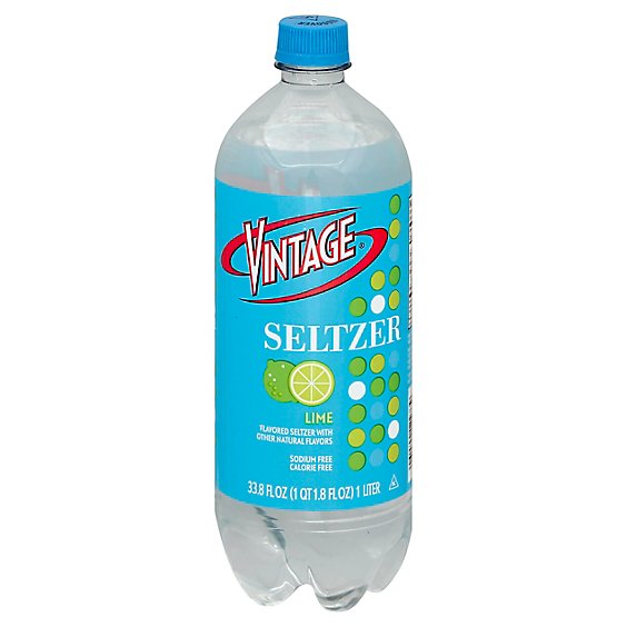 Vintage Lime Seltzer - 1 LT