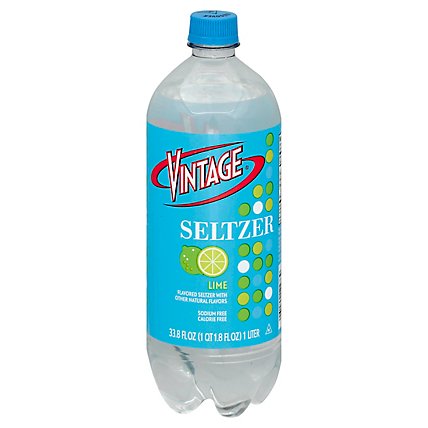 Vintage Lime Seltzer - 1 LT - Image 1