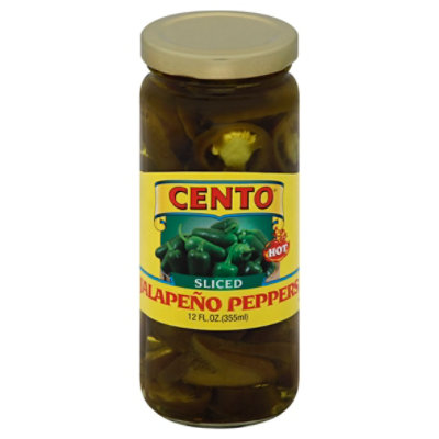 Cento Sliced Jalapeno Pepper - 12 Fl. Oz. - Image 1