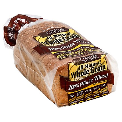 Country Kitchen 100% Wheat Bread - 24 OZ - Image 1