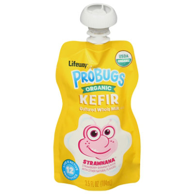Lifeway Probugs Organic Strawnana Kefir - 3.5 Oz - Image 3