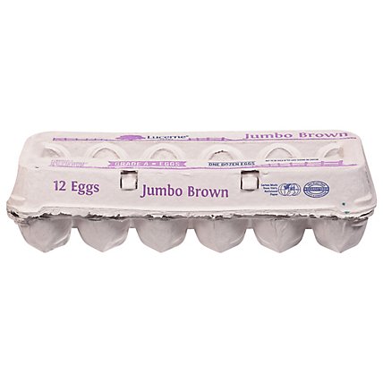 Lucerne Jumbo Egg Brown Grade A - 12 CT - Image 2