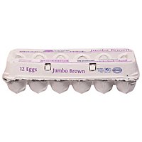 Lucerne Jumbo Egg Brown Grade A - 12 CT - Image 1