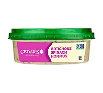 Cedars Artichoke Spinach Hommus - 8 OZ