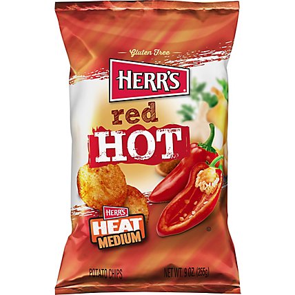 Herrs Red Hot Potato Chips - 9 OZ - Image 2