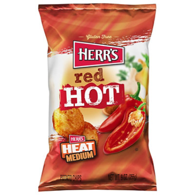 Herrs Red Hot Potato Chips - 9 OZ - Jewel-Osco