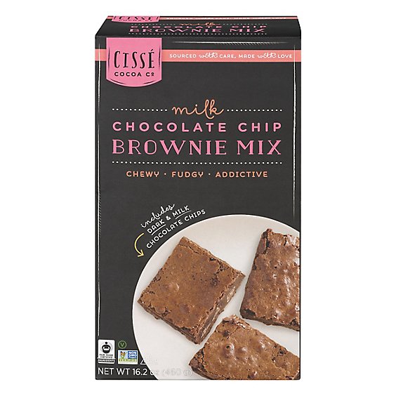 Cisse Cocoa Brownie Mix Choc Chip - 16.2 OZ
