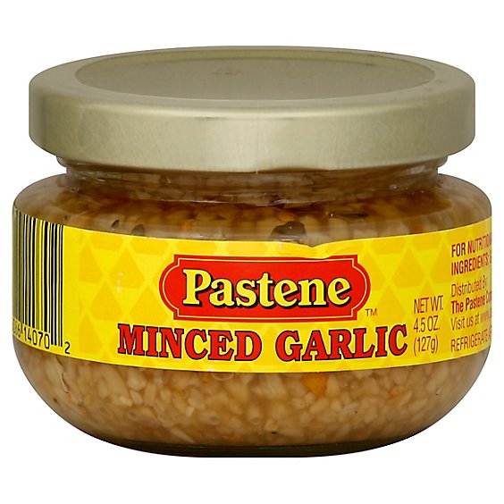 Pastene Garlic Minced Jar - 4.5 OZ