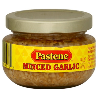 Pastene Garlic Minced Jar - 4.5 OZ - Image 1