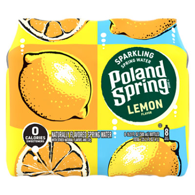 Poland Spring Sparkling Lemon - 8-16.9 FZ - Image 2