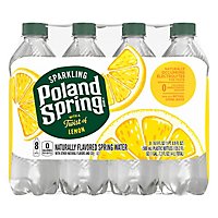 Poland Spring Sparkling Lemon - 8-16.9 FZ - Image 1