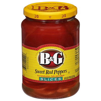 B &amp; G Regular Sliced Sweet Red Pepper - 24 FZ - Safeway