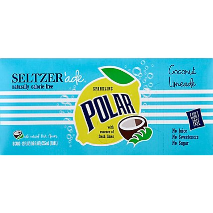 Polar Coconut Limeade Seltzer 8pk - 8-12 FZ - Image 2