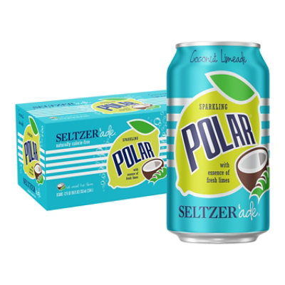 Polar Coconut Limeade Seltzer 8pk - 8-12 FZ - Image 1