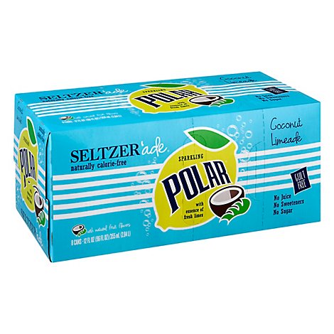 Polar Coconut Limeade Seltzer 8pk - 8-12 FZ