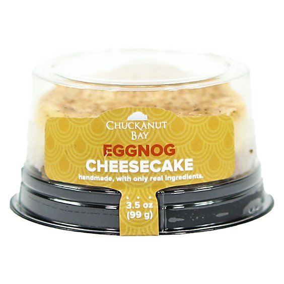Fresh Baked 3 Inch Eggnog Cheesecake - 3.5 Oz.