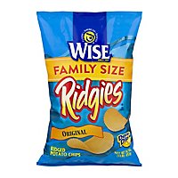 Wise Ridgies Reg Potato Chip  Bag  16 Oz - 16 OZ - Image 1