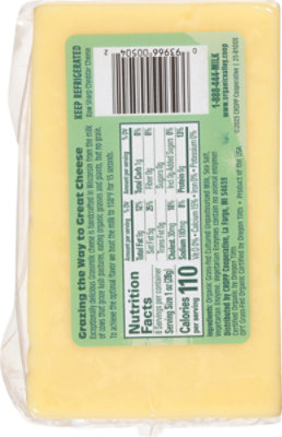 Organic Valley Rw Chdr Grsmlk - 8 OZ - Image 5