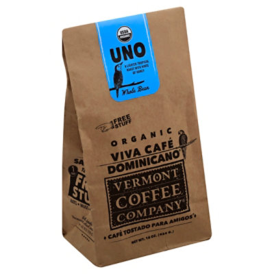 Vermont Coffee Co. Organic Viva Cafe Dominicano Whole Bean Coffee - 16 Oz - Image 1