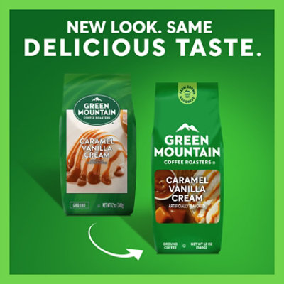 Green Mountain Coffee Roasters Caramel Vanilla Cream Light Roast Ground Coffee Bagged - 12 Oz - Image 5