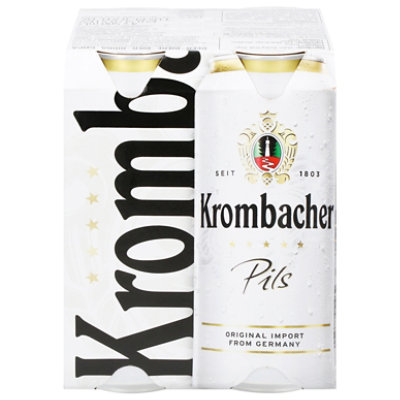 Krombacher Pilsner In Cans - 4-16.9 FZ - Image 1