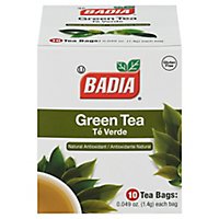 Badia Tea Bags Green Tea - 10 Count - Image 1