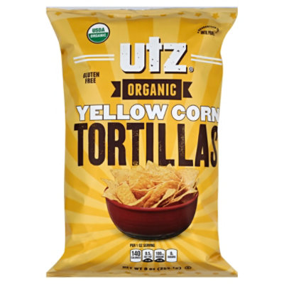 Utz Chip Tortilla Corn Yellow Organic 9 OZ Safeway