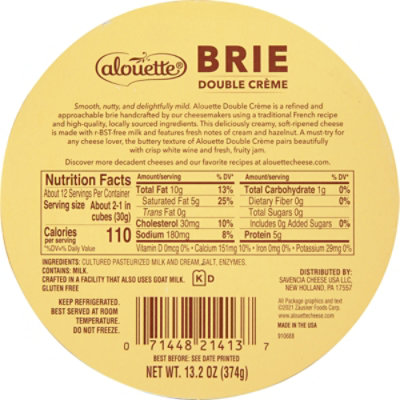 Alouette Brie Double Creme - 13.2 OZ - Image 6