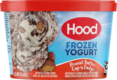 Hood Peanut Butter Cups 'n Fudge Frozen Yogurt - 1.5 Quart - Image 6