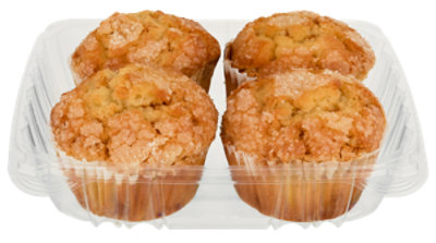 In-store Bakery Muffins Butter Rum 4ct - EA