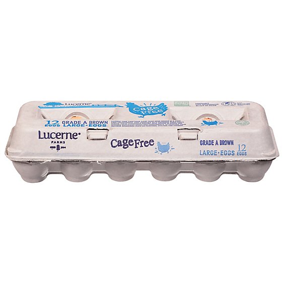 Lucerne Eggs Cage Free Brown Large Grd A - 12 CT