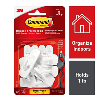 3M Command Hook Sm Valupk - 6 Count - Image 1