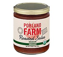 Poblano Farm Salsa Garlic Roasted Med - 16 OZ