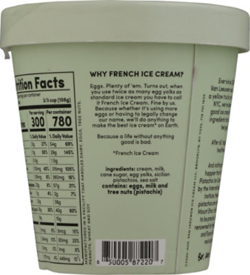 Vanleeuwen Ice Cream Pistachio - 14 OZ - Image 6