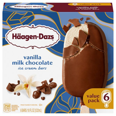 Haagen-dazs Vanilla Milk Chocolate Container - 18 FZ