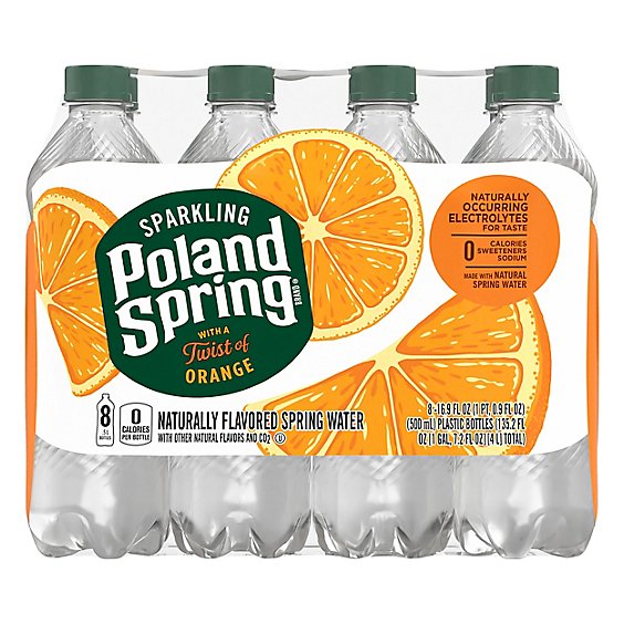 Poland Spring Sparkling Orange - 8-16.9 FZ