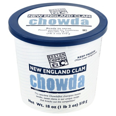 Boston Chowda Co. Clam Chowder Fz 18 Oz Safeway