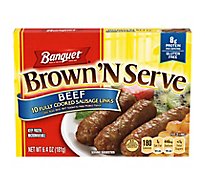 Banquet Brown N Serve Beef Sausage Link - 6.4 Oz