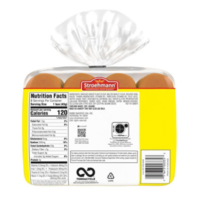 Stroehmann Enriched Hot Dog Buns - 11 Oz - Image 1