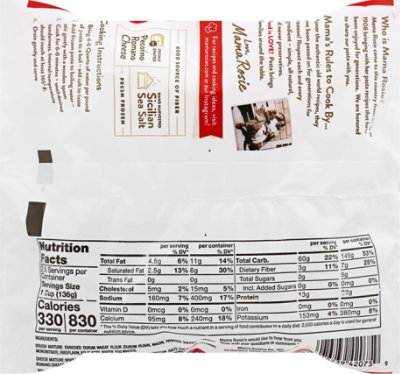 Mama Rosies Chse Ravioli Plstc Bag Frzn - 13 OZ - Image 6