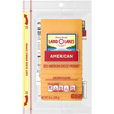 Land O Lakes Cheese Pre Sliced Yellow American 10 Count - 8 Oz - Image 1